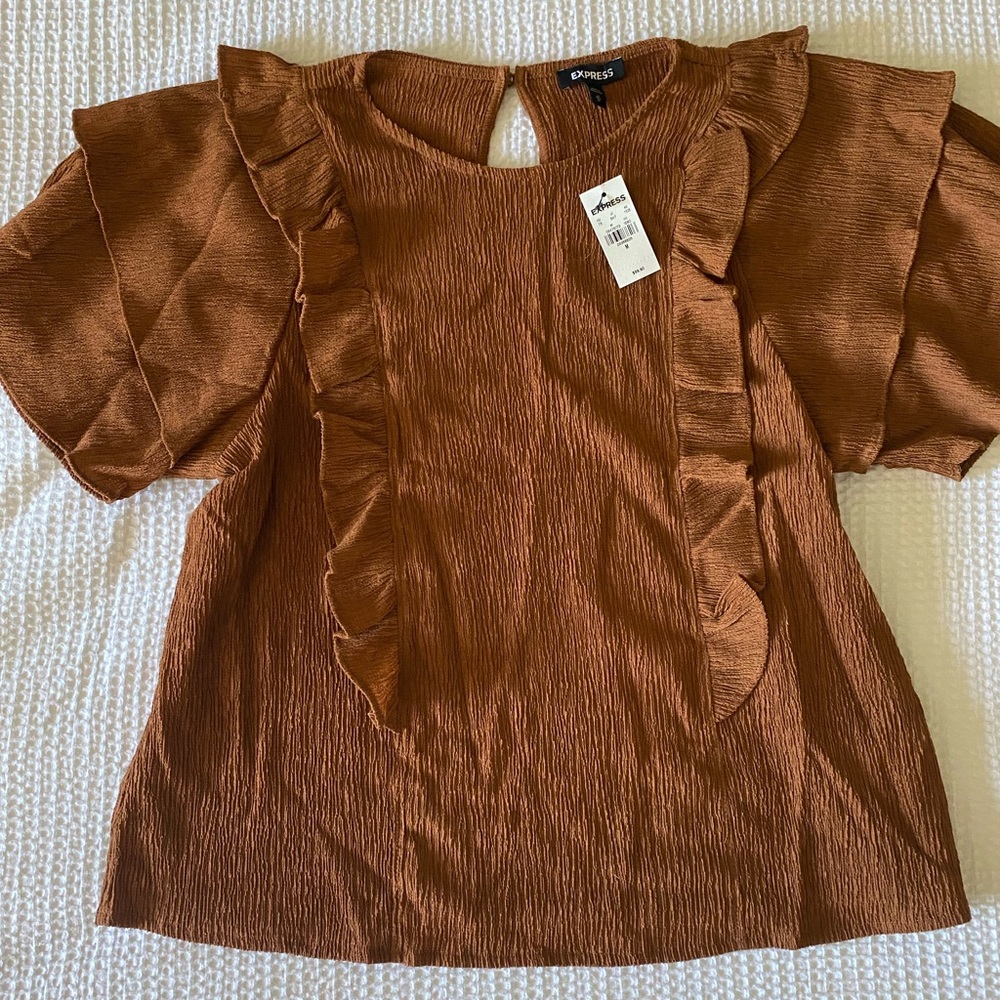 Express ruffled top